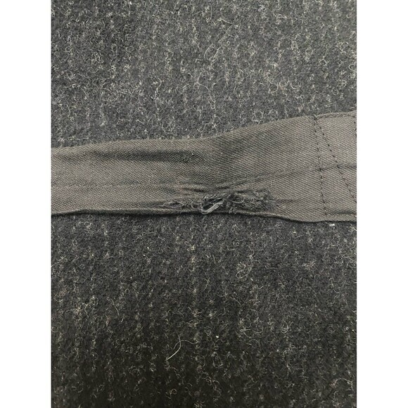 L.L. Bean Men's Wool Full Zip Vest Black Size Large Outdoor Adjustable Back - Picture 10 of 11